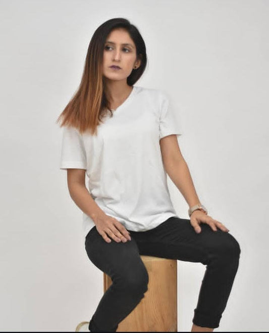 V-NECK T-SHIRT FOR WOMEN'S